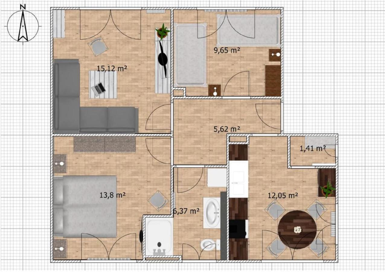 Ferienwohnung Stadtidyll วินเทอร์แบร์ก ภายนอก รูปภาพ